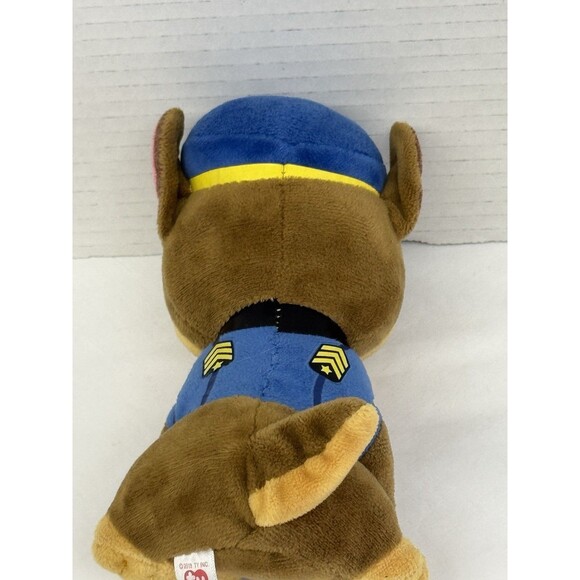 Ty Beanie Boos Paw Patrol 6” Chase the Police Dog Stuffed Animal Plush 2018 Tag - Picture 8 of 10